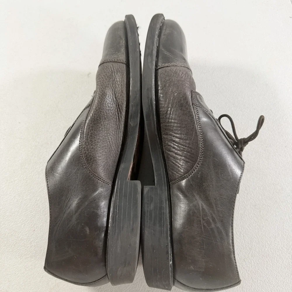 Nunn Bush Mens Dark Brown Leather‎ Lace Up Oxford Cap Toe Dress Shoes Size 11 M